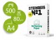 Steinbeis paquete papel reciclado 100 % 500 hojas A4 80 grs.