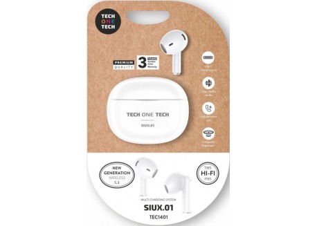 Tech One Tech  uriculares inalámbricos blancos SIUX.01