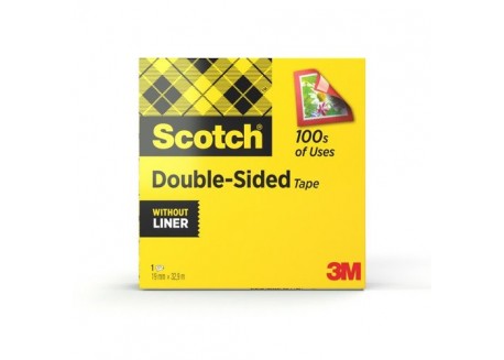 Cinta adhesiva doble cara Scotch 665 núcleo ancho