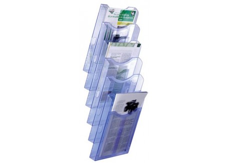 Archivo 2000 soporte mural Archiplay azul transparente
