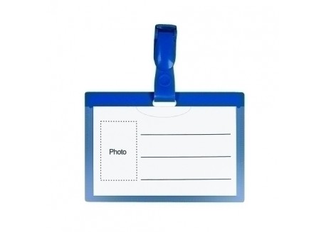 Forofis caja 100 fundas identificación con pinza giratoria 57x90 mm.