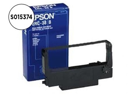 EPSON Cinta impresora  original Tm-300/tm-u200/tm-u210/tm-375 erc-38b negra.